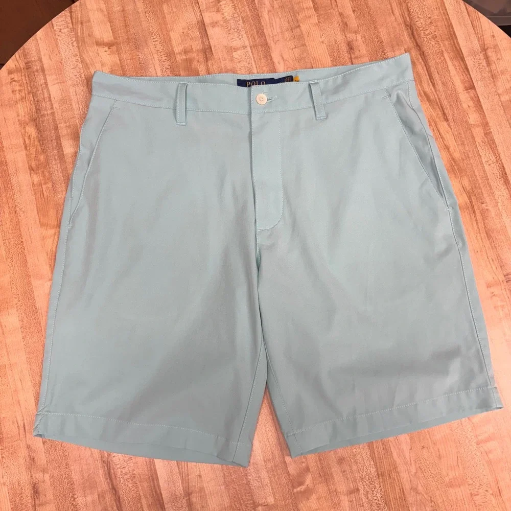 Polo‎ Ralph Lauren Shorts Mens 32 Mint Green Performance Golf Flat Front Stretch
